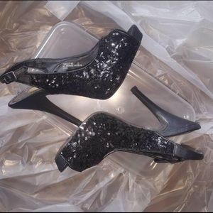 Anne Michelle sequin heels